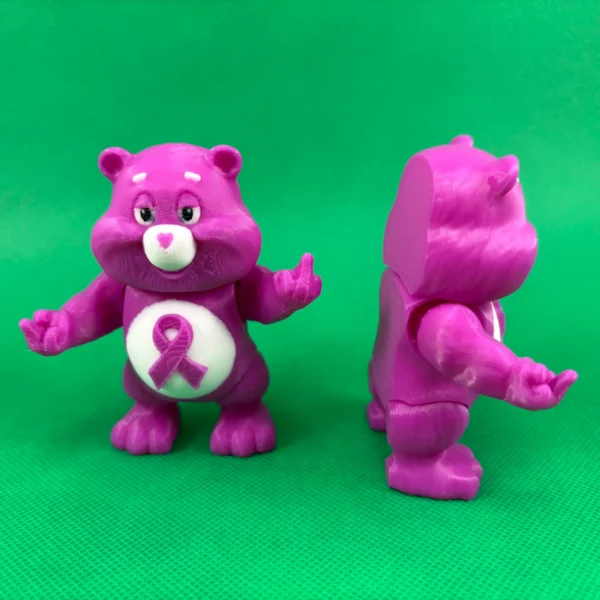 fuck cancer bear front and side view