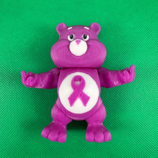 fuck cancer bear on its back