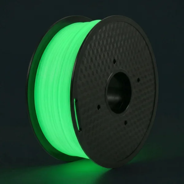 squids 3d glow in the dark green pla filament spool