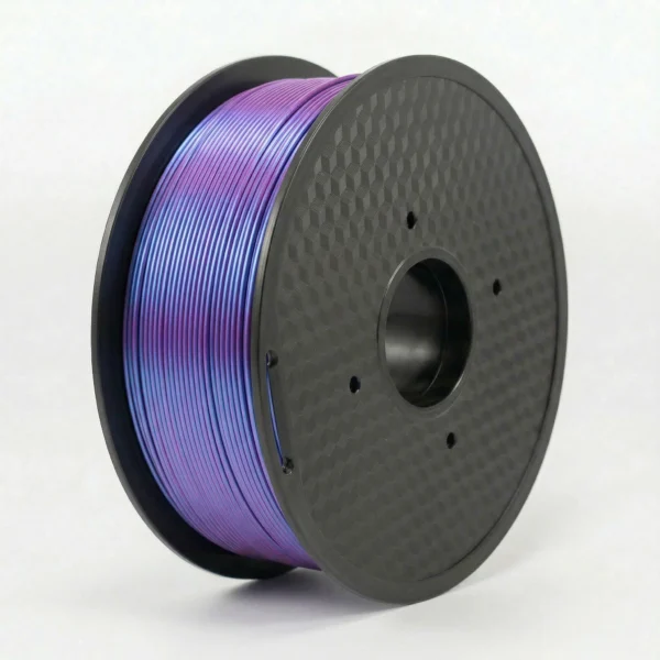 squids 3d red blue silk pla filament spool