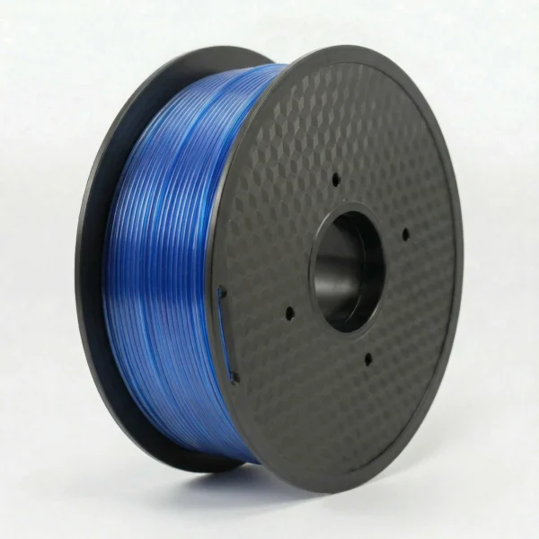 squids 3d transparent blue pla filament spool