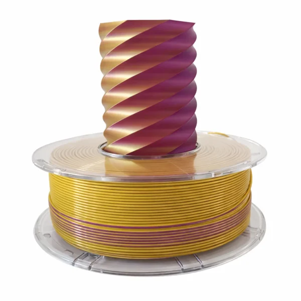 squids3d-silk-gold-silver-copper-pla-filament-spool-front