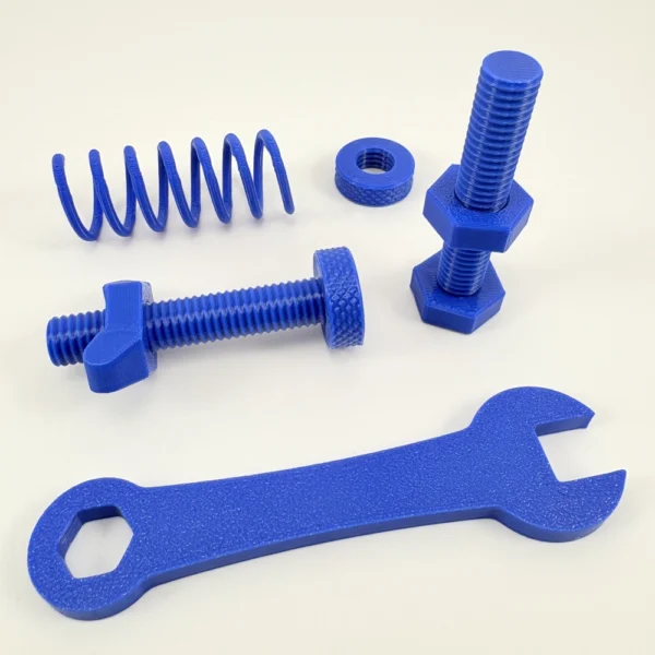 squids 3d blue petg filament printed example