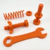squids 3d orange petg filament printed example