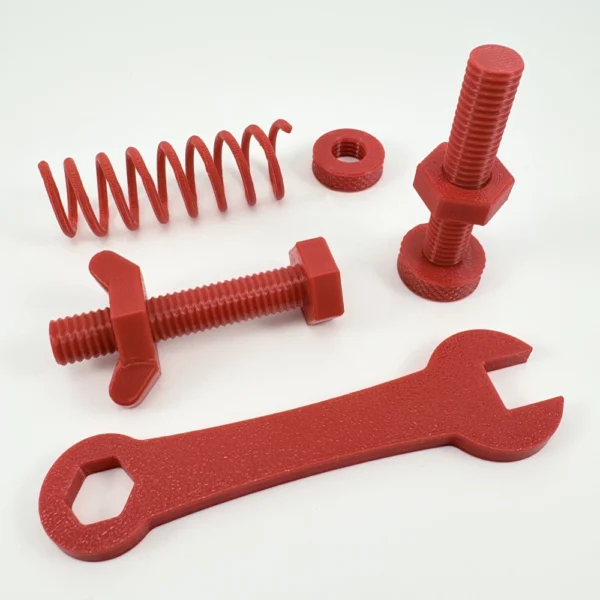 squids 3d red petg filament printed example