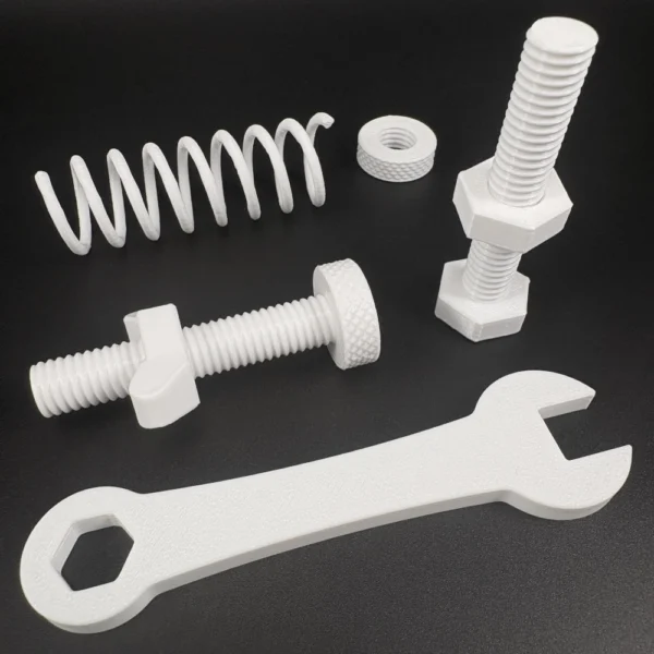 squids 3d white petg filament printed example