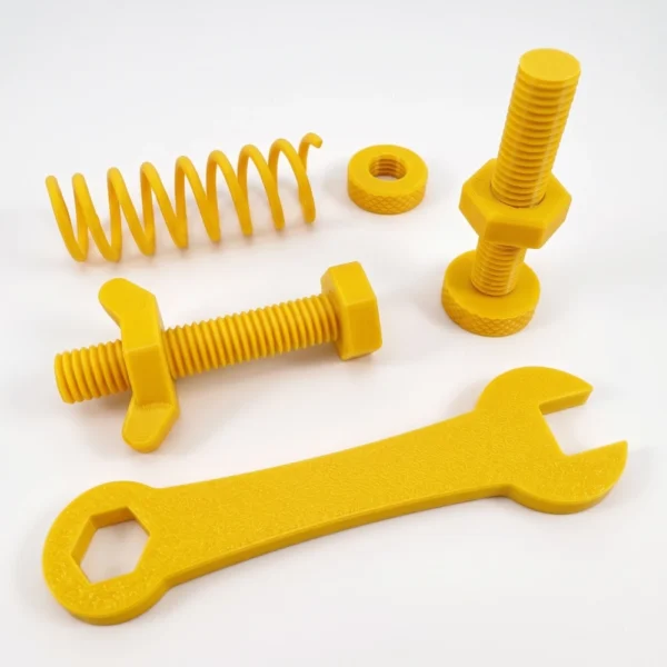 squids 3d yellow petg filament printed example